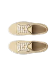 Women's ECCO® Soft 7 Nubuck Trainer - Yellow - Top_Left_Pair