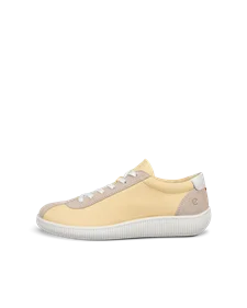 ECCO® Soft Zero Damen Ledersneaker - Gelb - O