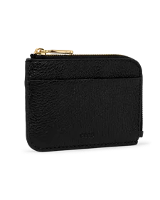 ECCO® Étui pour cartes en cuir - Noir - M