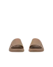 ECCO® Cozmo E unisex bőrpapucs - Bézs - Front_Pair