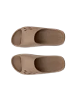 ECCO® Cozmo E unisex bőrpapucs - Bézs - Top_Left_Pair