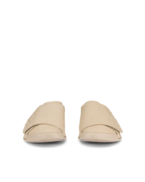 ECCO® Cozmo Heren leren muiltje met dichte neus - Beige - Front_Pair