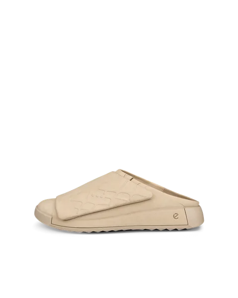 ECCO® Cozmo mules en cuir pour homme - Beige - O