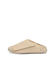 Men's ECCO® Cozmo Leather Mule Sandal - Beige - O