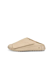 ECCO® Cozmo mules en cuir pour homme - Beige - O