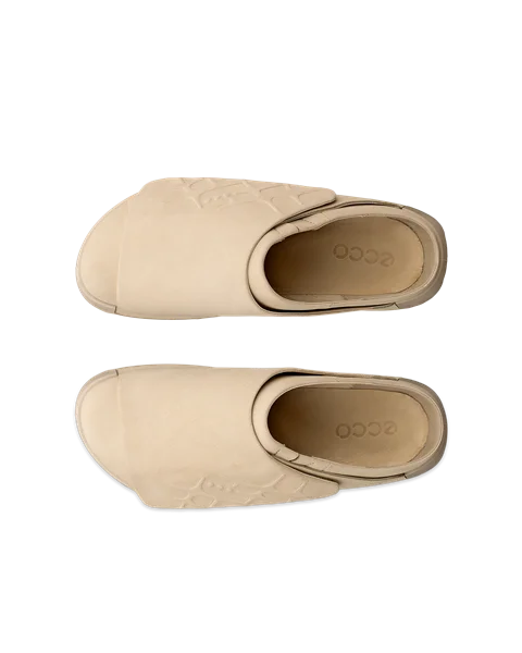 ECCO® Cozmo Herren Leder-Mules - Beige - Top_Left_Pair