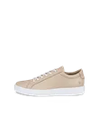 Men's ECCO® Soft 60 Leather Trainer - Beige - O