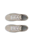Men's ECCO® Soft 60 Leather Trainer - Beige - Top_Left_Pair