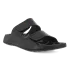 Men's ECCO® Cozmo Nubuck Two Strap Sandal - Black - Main