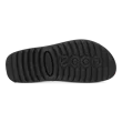 Men's ECCO® Cozmo Leather Two Strap Sandal - Black - Sole