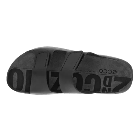 Pánske kožené sandále 2 remienky ECCO® Cozmo - Čierna - Top