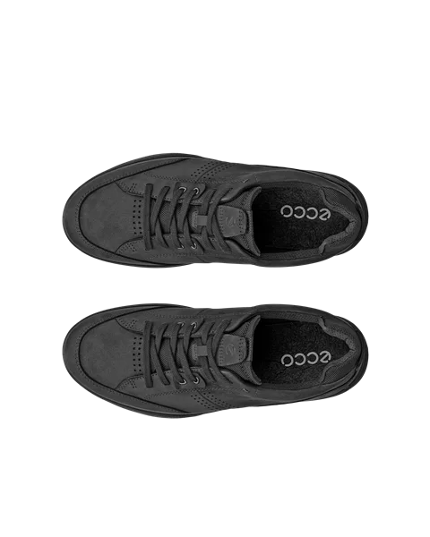 Men's ECCO® Byway 2.0 Nubuck Waterproof Shoe - Black - Top_Left_Pair