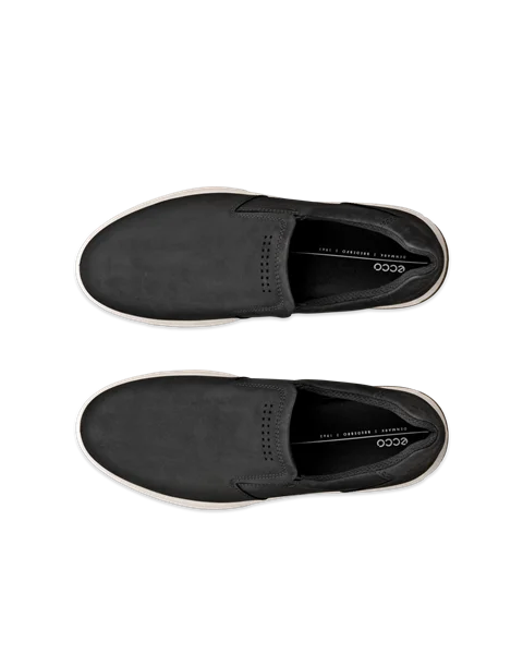 ECCO® Byway 2.0 Herren Sneaker aus Nubukleder - Schwarz - Top_Left_Pair