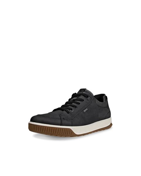 ECCO® Byway Tred chaussures à lacet en nubuck Gore-Tex pour homme - Noir - M