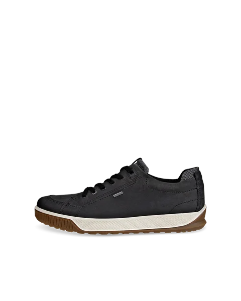 ECCO® Byway Tred chaussures à lacet en nubuck Gore-Tex pour homme - Noir - O