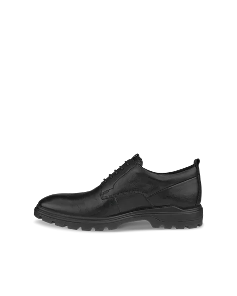 Men's ECCO® Citytray Avant Leather Derby Shoe - Black - O