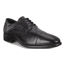 Pánská kožená obuv Derby ECCO® Citytray - Černá - Main