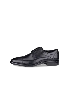 ECCO® Citytray férfi bőr derby cipő - FEKETE  - O
