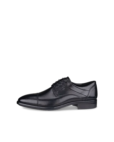 Pánská kožená obuv Derby ECCO® Citytray - Černá - O