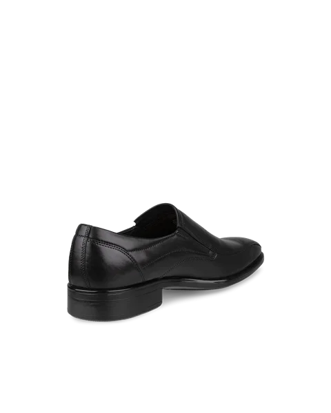 ECCO® Citytray chaussures habillée sans lacet en cuir pour homme - Noir - B