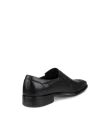 Men's ECCO® Citytray Leather Slip-On Dress Shoe - Black - B