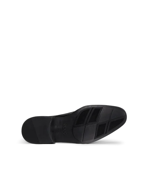 Men's ECCO® Citytray Leather Slip-On Dress Shoe - Black - S