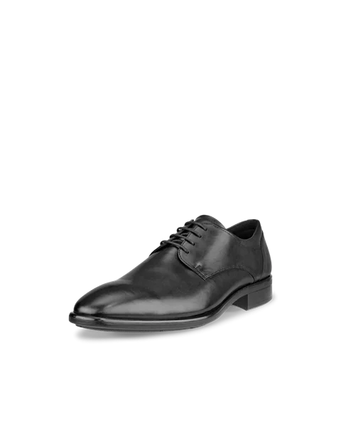 Pánská kožená obuv Derby ECCO® Citytray - Černá - M