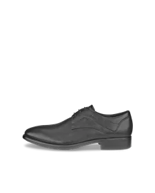 Men's ECCO® Citytray Leather Gore-Tex Derby Shoe - Black - O