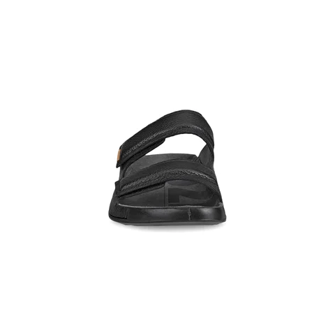 ECCO® Cozmo 60 sandaler i læder med to remme til herrer - Sort - Front
