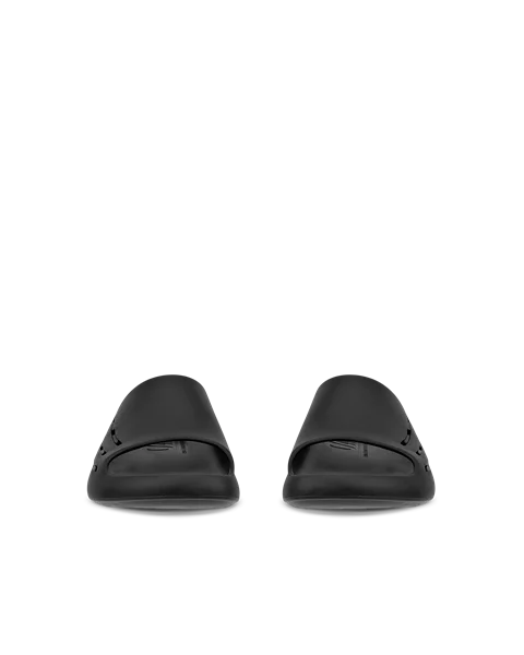 ECCO® Cozmo E unisex bőrpapucs - FEKETE  - Front_Pair