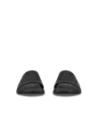 ECCO® Cozmo E unisex bőrpapucs - FEKETE  - Front_Pair