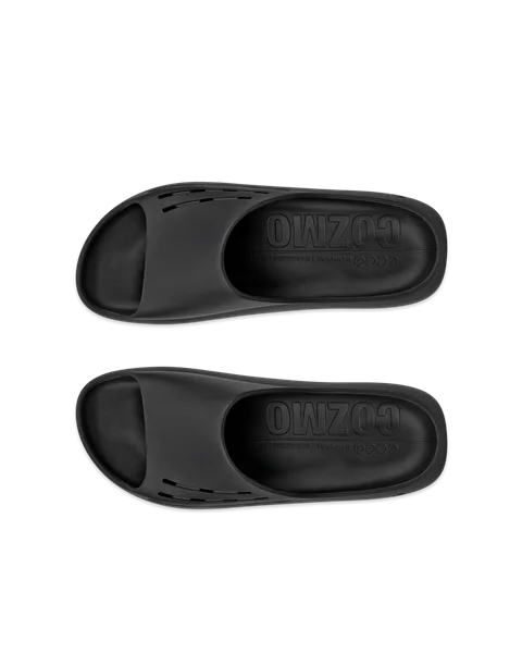 ECCO® Cozmo E unisex bőrpapucs - FEKETE  - Top_Left_Pair