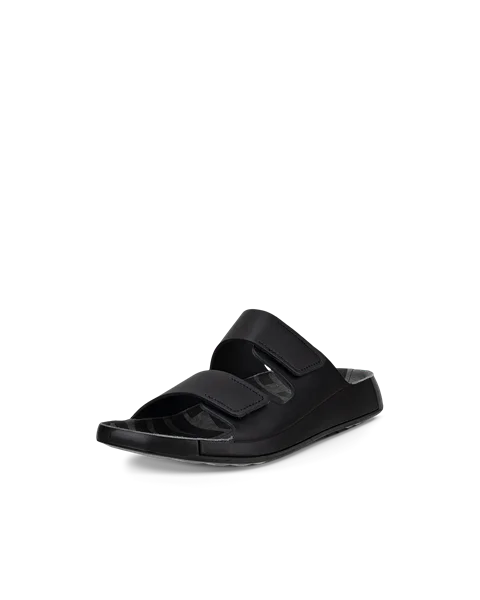 ECCO® Cozmo sandale en cuir deux brides pour homme - Noir - M