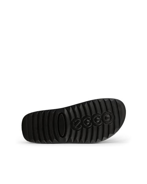 Men's ECCO® Cozmo Leather Two Strap Sandal - Black - S