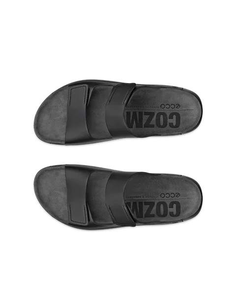 ECCO® Cozmo herre sandal to stropper skinn - Svart - Top_Left_Pair