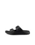 ECCO® Cozmo sandale en cuir deux brides à boucle pour homme - Noir - O