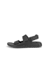 ECCO® Cozmo Heren nubuck sandaal met twee bandjes - Zwart - O