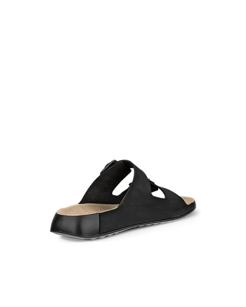 ECCO® Cozmo herre sandal to stropper nubuk - Svart - B