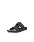 ECCO® Cozmo herre sandal to stropper nubuk - Svart - M