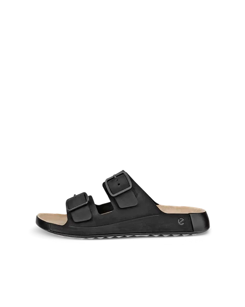 ECCO® Cozmo herre sandal to stropper nubuk - Svart - O