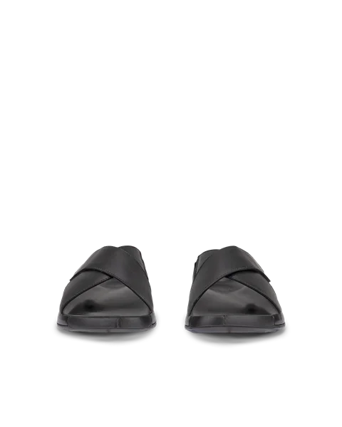 ECCO® Cozmo Herren Lederpantolette - Schwarz - Front_Pair