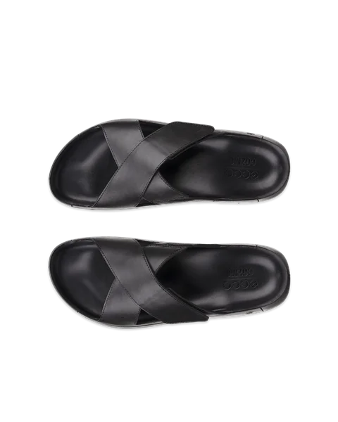 ECCO® Cozmo Herren Lederpantolette - Schwarz - Top_Left_Pair