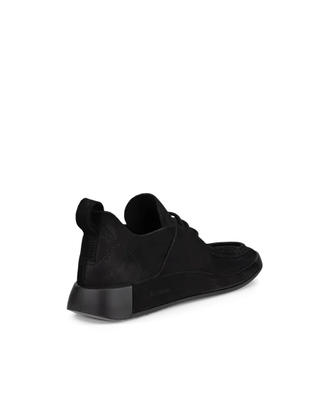 Pánská nubuková kotníčková obuv s mokasínovou špičkou ECCO® Cozmo - Černá - B
