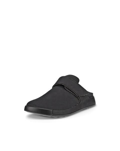 ECCO® Cozmo Clog slide-on sko i nubuck til herrer - Sort - M