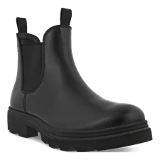 Men's ECCO® Grainer Leather Chelsea Boot - Black - Main
