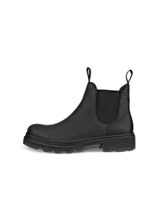 Men's ECCO® Grainer Nubuck Chelsea Boot - Black - O