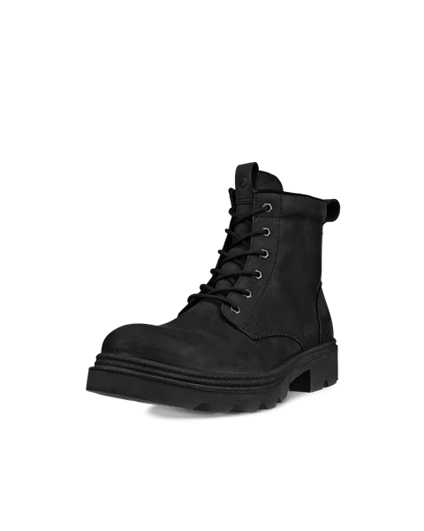 Men's ECCO® Grainer Nubuck Waterproof Lace-Up Boot - Black - M