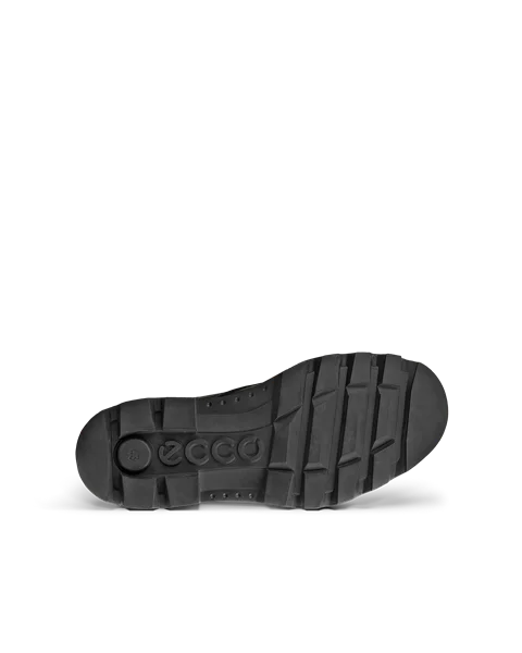 Męskie skórzane sznurowane buty ECCO® Grainer - Czarny - S