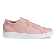 Dámské kožené tenisky ECCO® Soft 60 - Růžová  - Outside