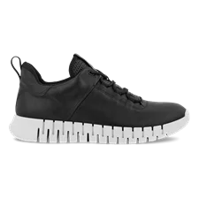 ECCO® Gruuv Herren Ledersneaker - Schwarz - Outside